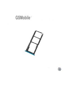 SIM and SD Card Tray for Oppo A7 Blue