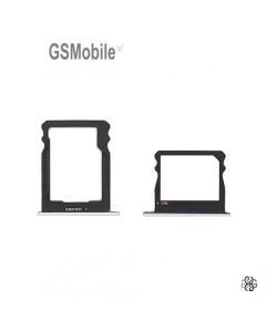 Set bandeja SIM & Micro SD Huawei Shot X, Honor 7i Plata