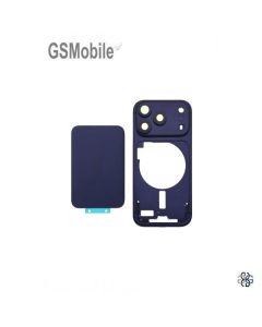 Middle Frame with Back Cover for iPhone 17 Pro Max Black / Dark Blue
