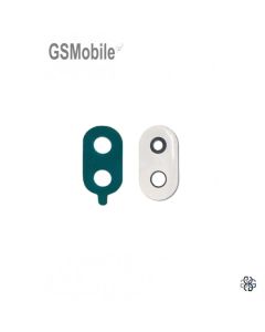 Embellecedor con cristal camara Huawei Honor 6X Plateado