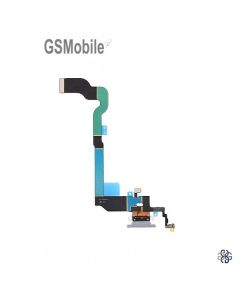 Flex de carga & Micrófono para iPhone X Blanco Original