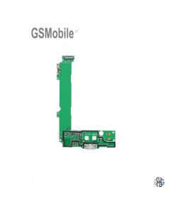 Placa inferior con conector de carga, datos y accesorios y micrófono para Nokia Lumia 535