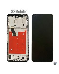 Pantalla con marco para Honor 50 Lite - Negro