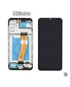 Pantalla con marco para Samsung A02s - Service pack