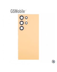 Tapa trasera + cristal cámara para Samsung S24 Ultra Galaxy S928B Amarillo