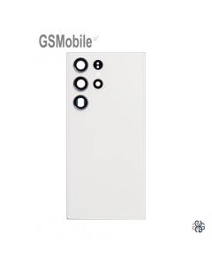 Back Cover + Camera Lens Glass for Samsung S23 Ultra 5G Galaxy S918B White